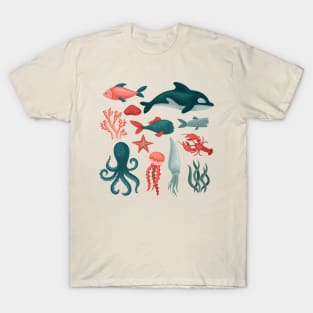 Sea Animals Collection T-Shirt
